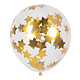 Confettiballonnen Gouden Sterren (5st)