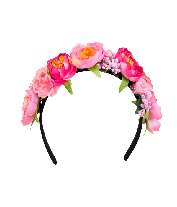 Diadeem Lotus Roze Bloemen