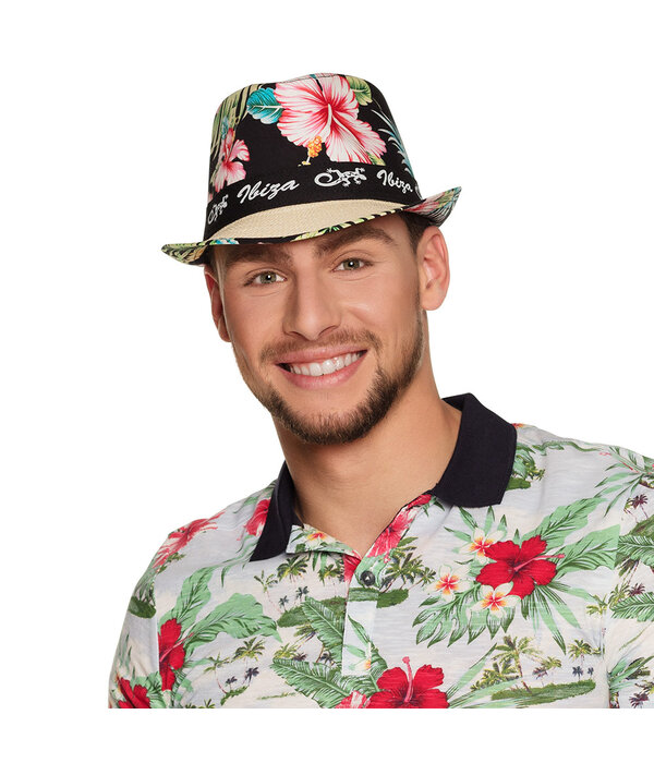 Hoed Fedora Ibiza Flowers