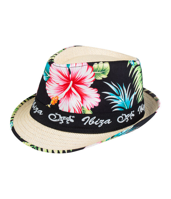 Hoed Fedora Ibiza Flowers