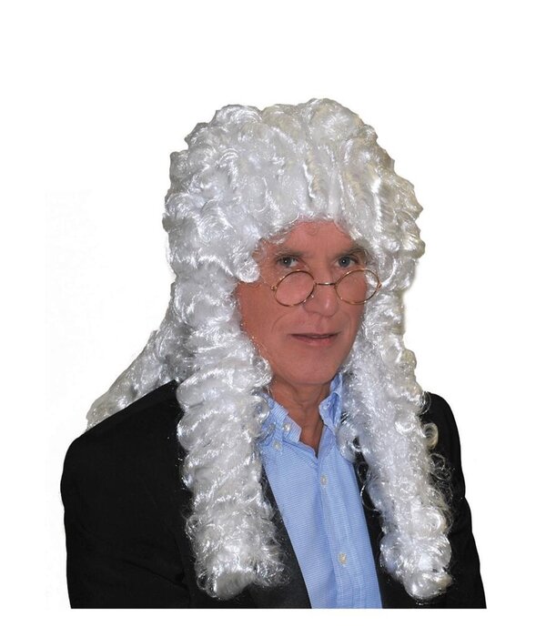 Pruik Rechter wit