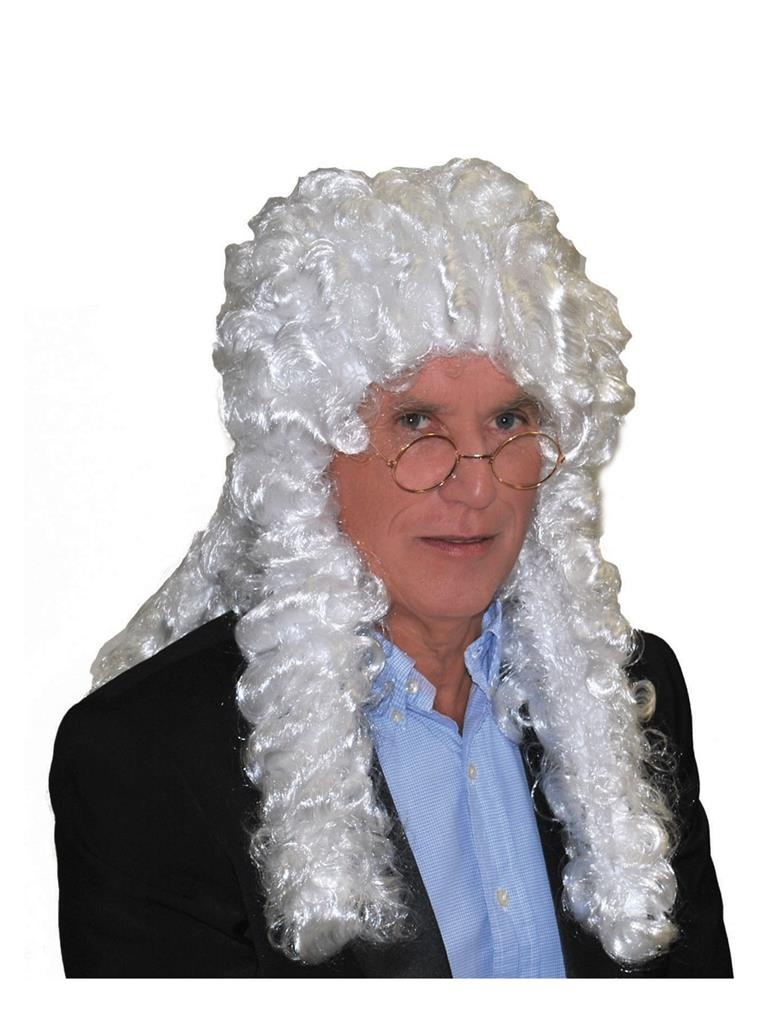 Pruik Rechter wit afbeelding