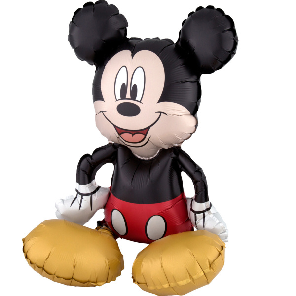 Folieballon Mickey Mouse Zittend 45cm afbeelding