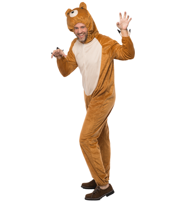 Onesie Beertje Verkleedpak Volwassenen