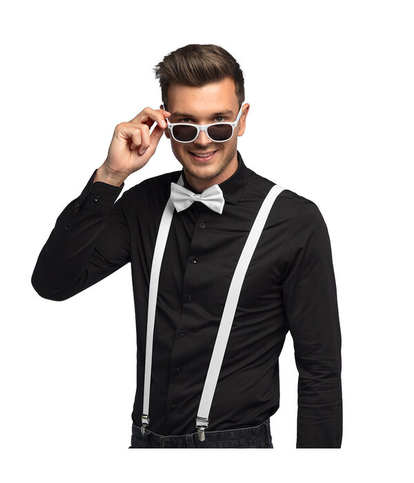 Party Accessoireset Stijlvol Wit 3-Delig