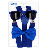 Party Accessoireset Stijlvol Blauw 3-Delig