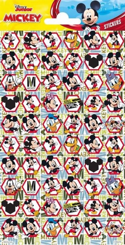 Stickervel Mickey Mouse (60st) afbeelding