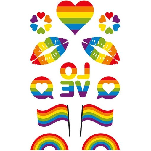 Plaktattoos Pride (12st)