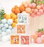 Ballonnen Box BABY Wit (30x30cm)