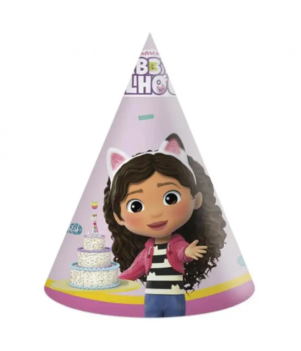 Feesthoedjes Gabby's Dollhouse (6st)