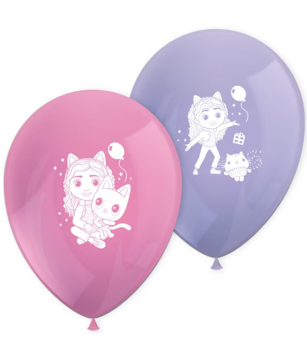 Latex Ballonnen Gabby's Dollhouse (8st)