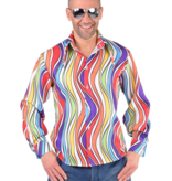 Hippie blouse rainbow waves