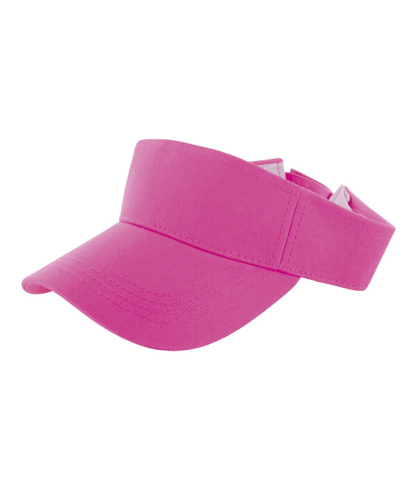 Zonneklep Fluor Roze Verstelbaar