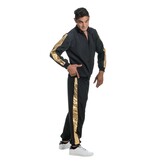 Rapper Outfit Zwart/Goud Volwassenen 2-Delig