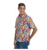 90's Blouse Cartoon gekleurde Tekstwolkjes