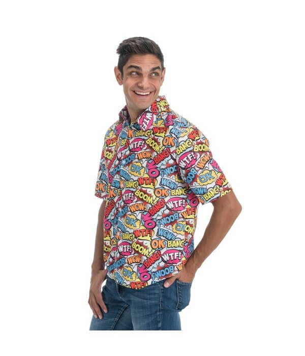 90's Blouse Cartoon gekleurde Tekstwolkjes