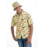 Gele 90's Blouse met Icoontjes