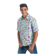 90's Blouse Blauw Michael