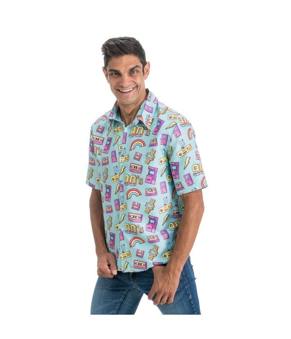 90's Blouse Blauw Michael