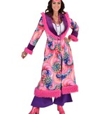 Hippie Mantel Roze/Paars Flower Chantal