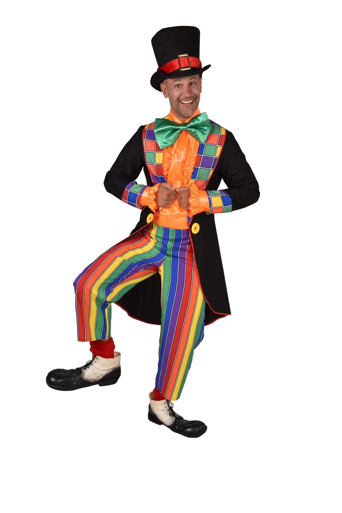 Kostuum Clown Heren August afbeelding