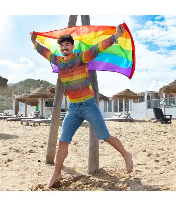 Visnet Shirt Regenboog Unisex