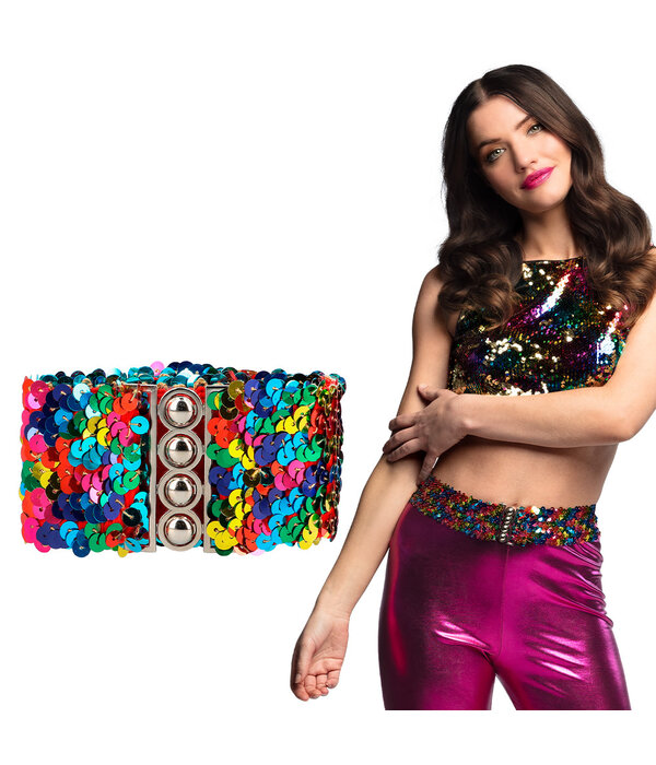 Regenboog Riem Pailletten