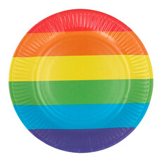 Bordjes Regenboog 23cm (8st)