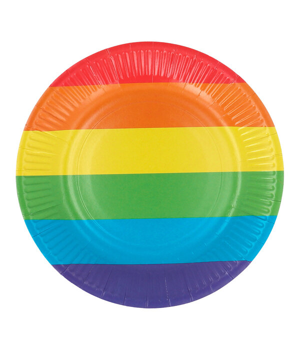 Bordjes Regenboog 23cm (8st)