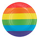 Bordjes Regenboog 23cm (8st)