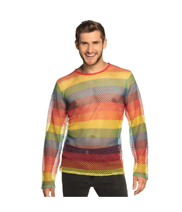 Visnet Shirt Regenboog Unisex