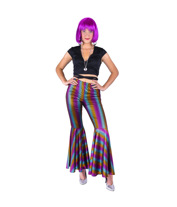 Disco Broek Regenboog Dames Boogie