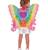 Vlinder Vleugels Regenboog Kind (60x54cm)