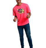 T-Shirt Pink I Love The 90's Heren