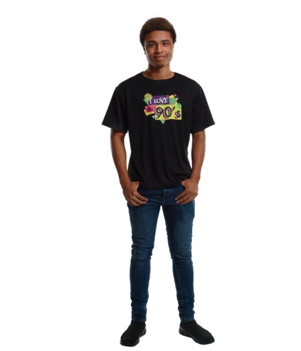 I love the 90's T-Shirt Heren Zwart