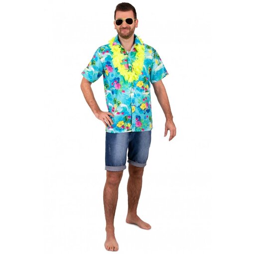 Hawaii Blouse Club Tropicana Blauw