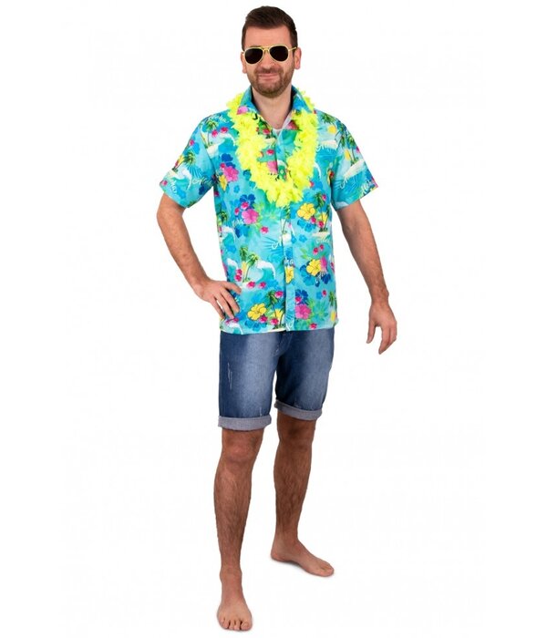 Hawaii Blouse Club Tropicana Blauw