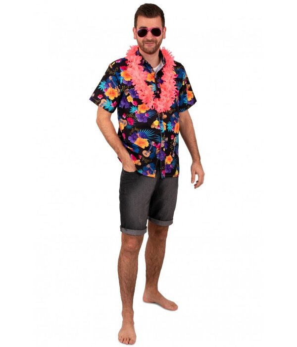 Party Blouse Club Tropicana Zwart