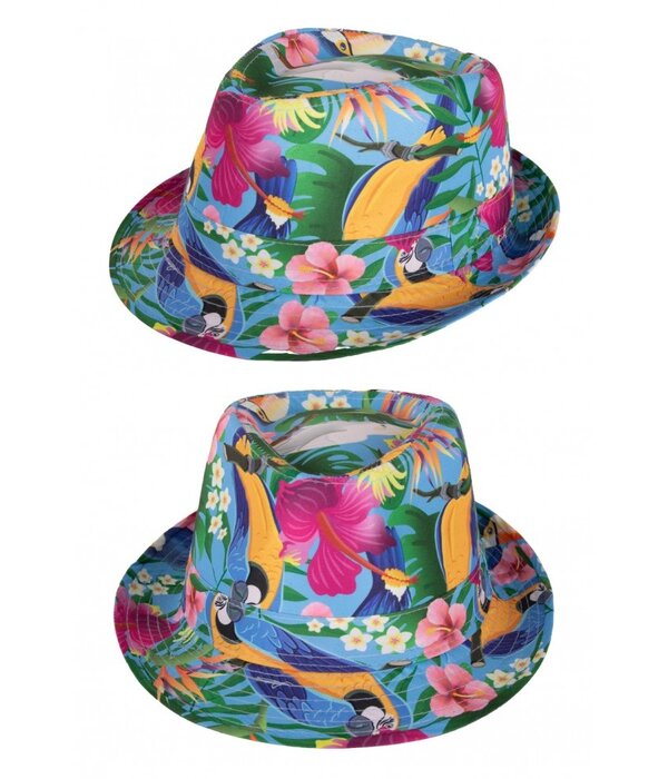 Party Hoedje Club Tropicana Blauw