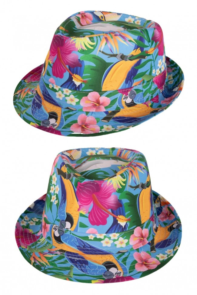 Party Hoedje Club Tropicana Blauw