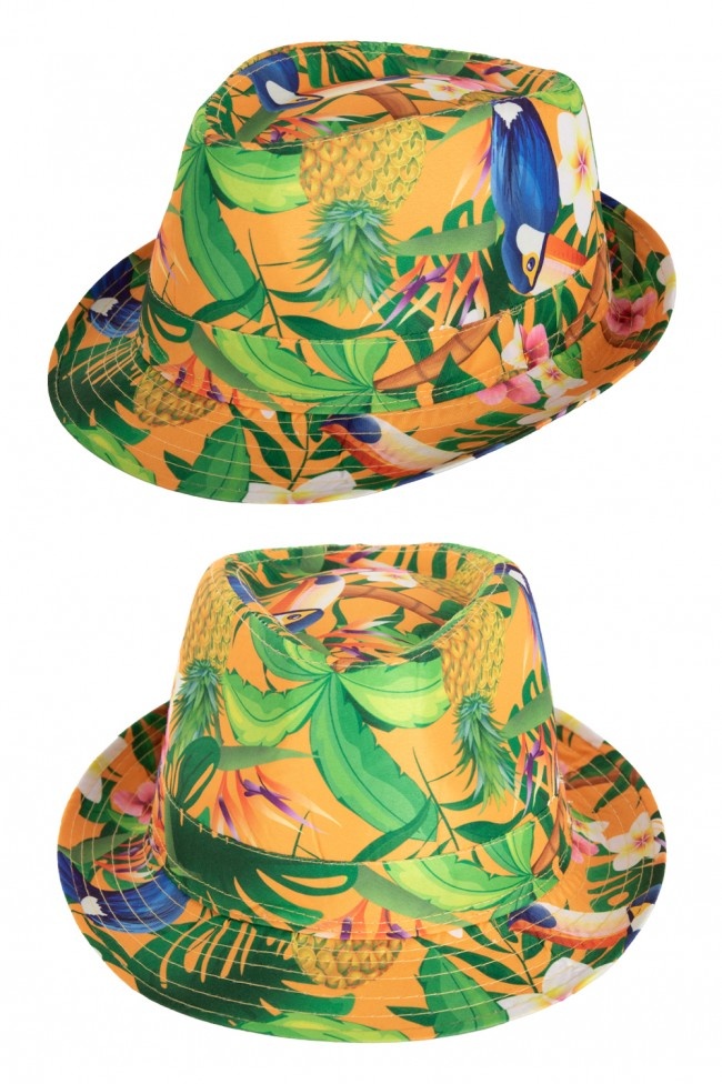 Party Hoedje Club Tropicana Oranje afbeelding