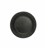Feestbordjes Zwart 18 cm (8st)