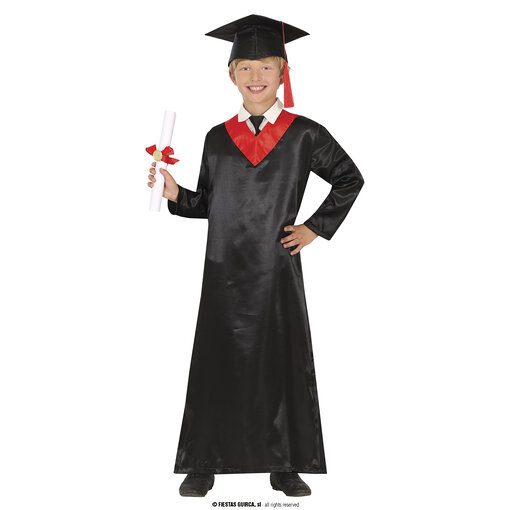 Geslaagd Gewaad Kind zwart/rood