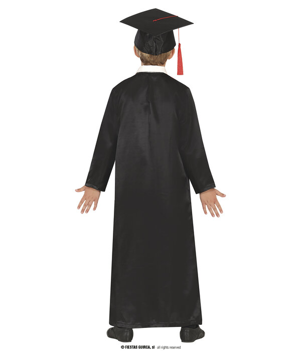 Geslaagd Gewaad Kind zwart/rood