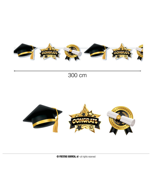 Geslaagd Symbolen Slinger (3m)