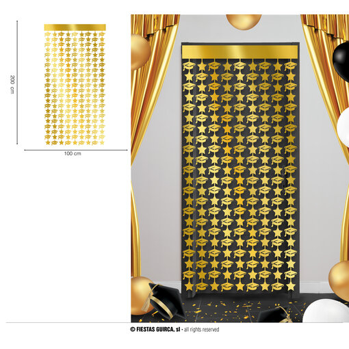 Geslaagd Deurgordijn Goud