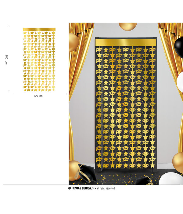 Geslaagd Deurgordijn Goud