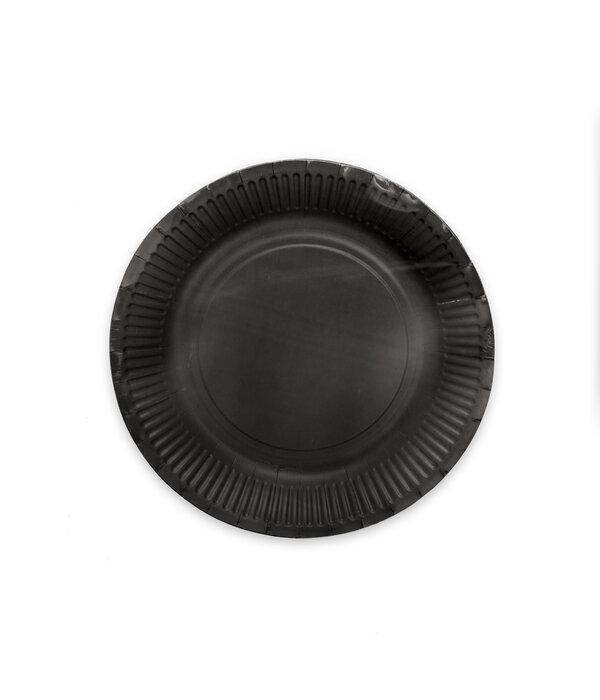 Zwarte Borden 23 cm (8st)
