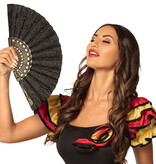 Waaier embroidery zwart