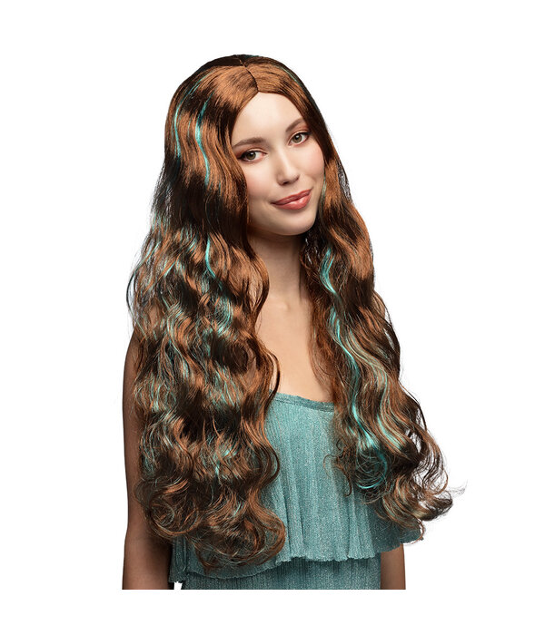 Pruik Fantasy Fairy Bruin